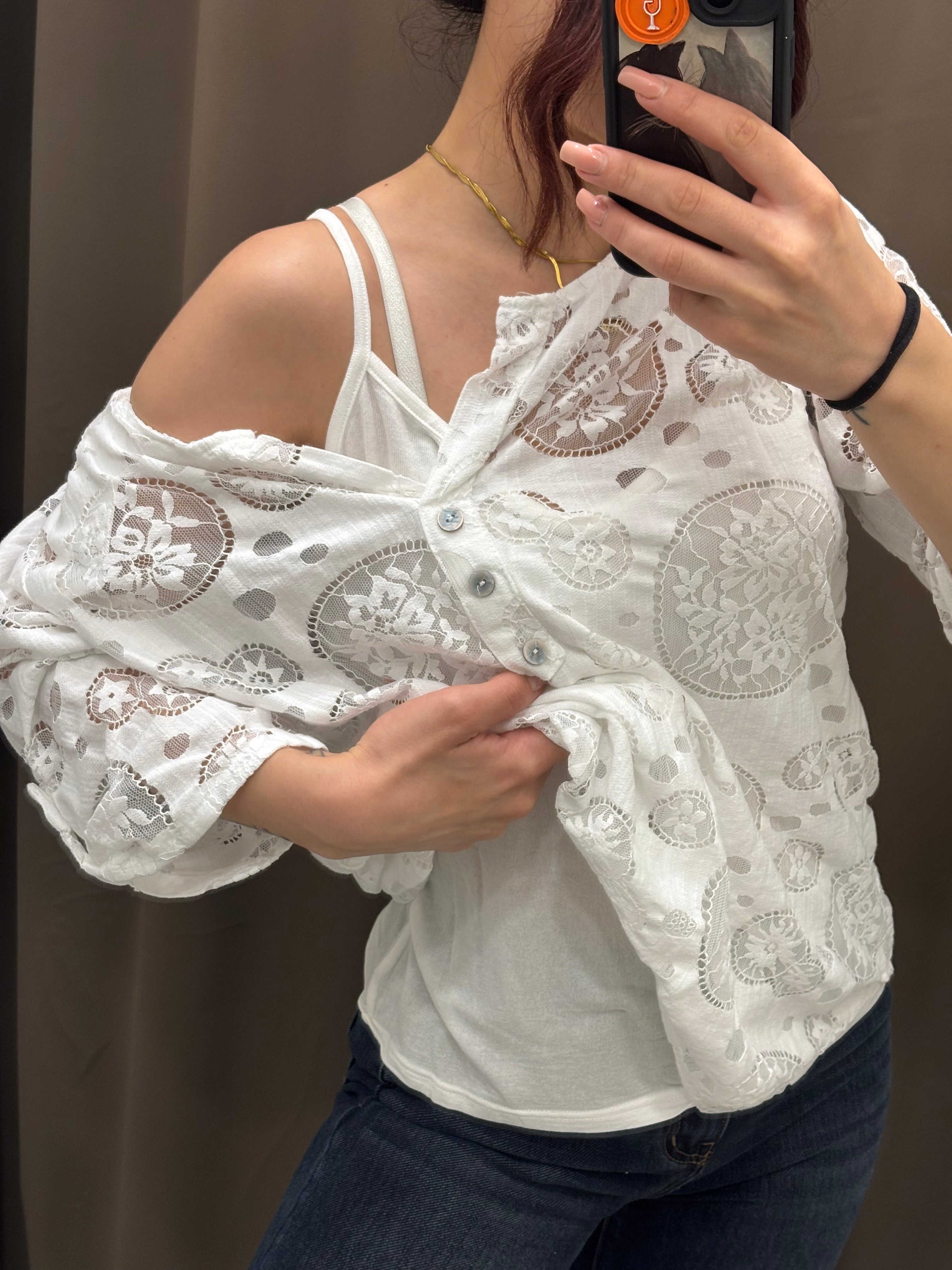 Maglia morita con canotta  sotto